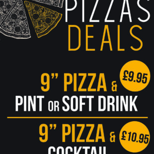 Pizza & drink deal at Bryson’s